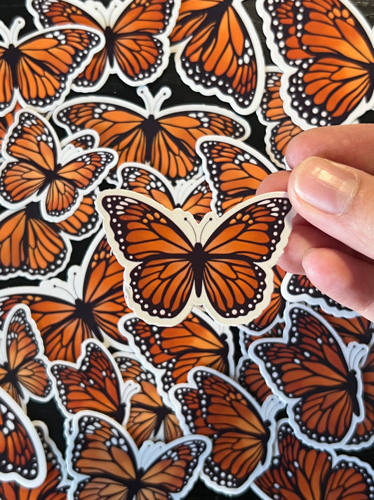 Monarch Butterfly Stickers Pack of 12